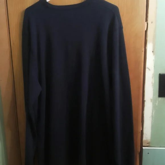 Navy Blue Men's Old Navy Tribeca NYC 93 Thermal Blue Sweater Size XXL - Picture 4 of 9